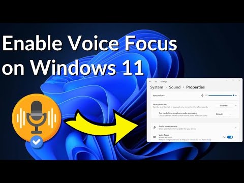 Enable Voice Focus Windows 11 🎙️ and Reduce Background Noise in Laptop