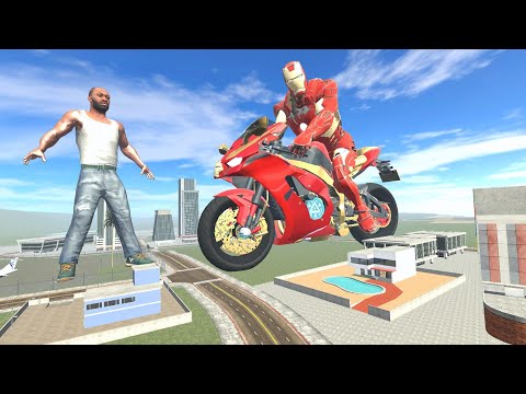 Franklin Found Giant Iron Man Bike in Indian Bike Driving 3D