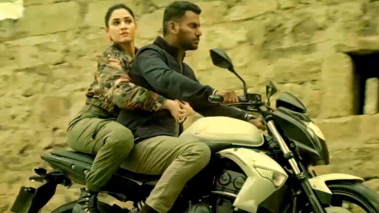 विशाल और तमन्ना का एक्शन सीन | Action Movie Action Scene