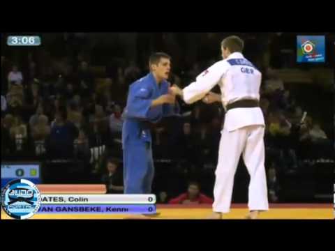 European Judo Open Men Glasgow 2013 Semifinal -66kg OATES Colin (GBR) - VAN GANSBEKE (BEL)