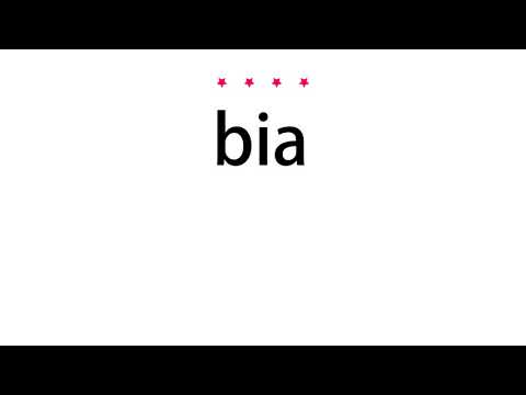 How to pronounce bia - Vocab Today