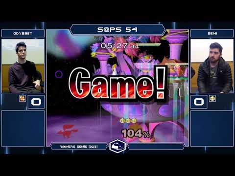 S@PS 54 Melee Singles - Odyssey (Fox) vs Semi (Peach) - Winners Semis