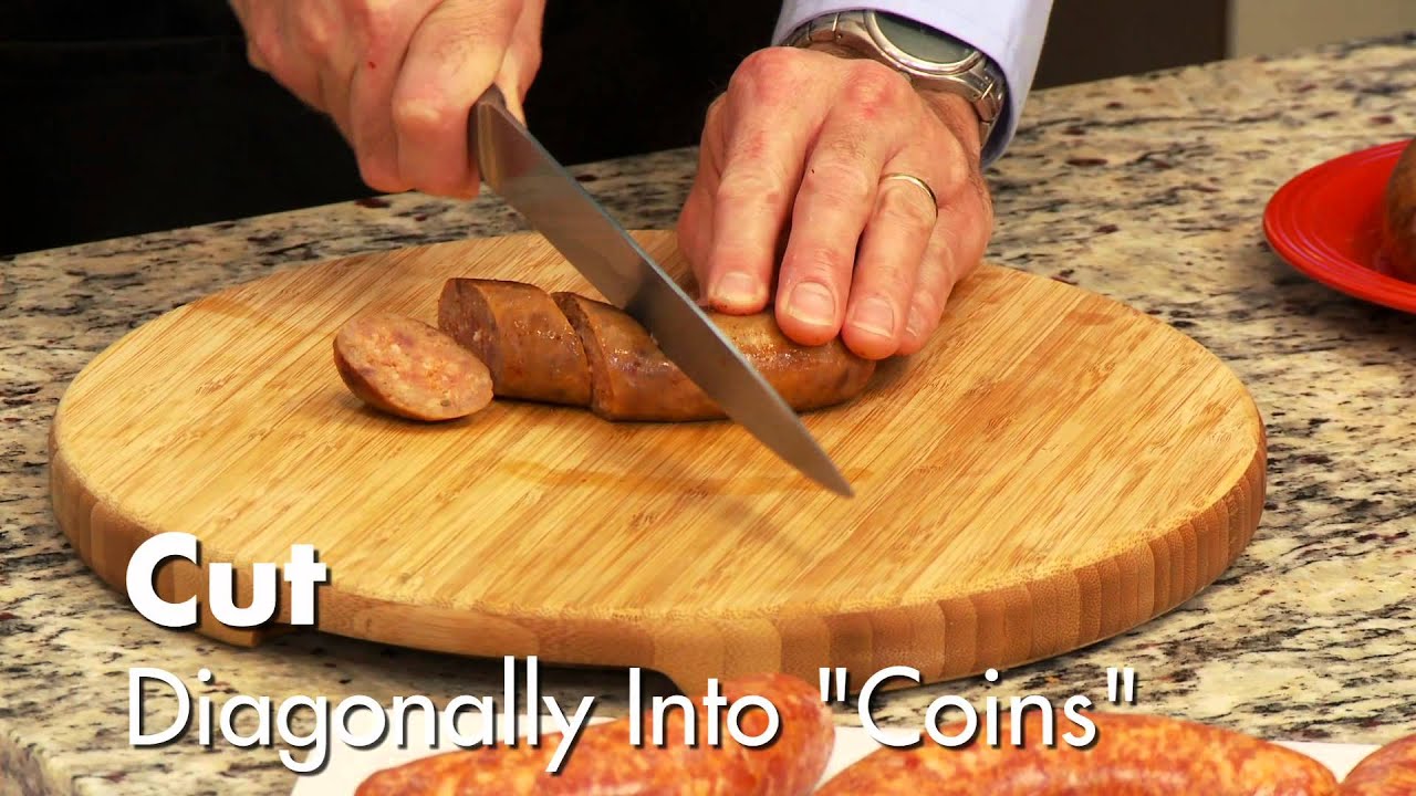 Coin Slicing Italian Sausage