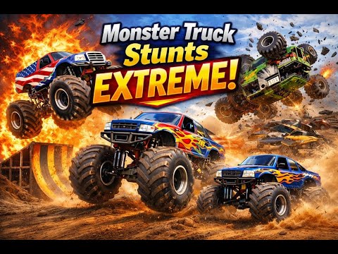Insane Mountain Climb Stunts LEVEL Hard 🤯🔥Extreme Car & Monster Truck Gameplay