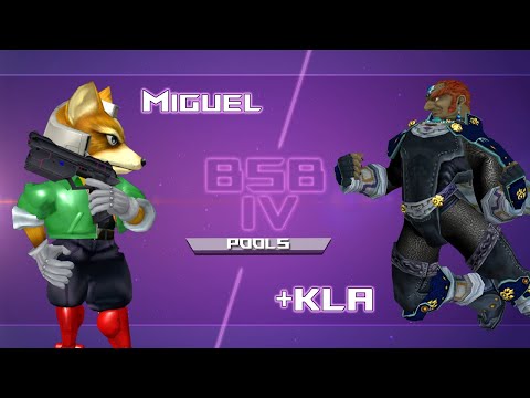 U-Smash Arena BSB IV - Miguel (Fox)  vs +kla (Ganondorf)   Pools