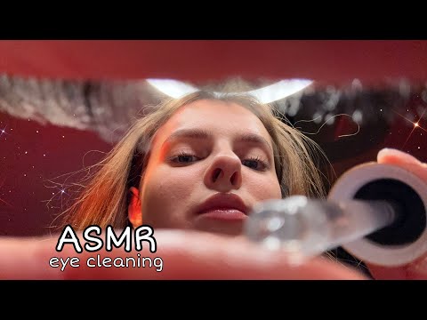 ASMR Eye Cleaning 👀💧with the Best Visual Triggers & Mouth Sounds