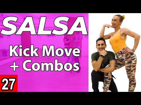 Salsa Kick Tutorial 27: Beginner-Intermediate Move | by Marius&Elena Salsa