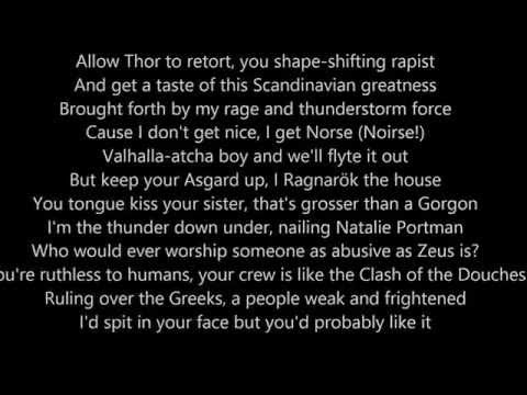 download lagu mp3 mp4 Zeus Vs Thor Lyrics, download lagu Zeus Vs Thor Lyrics gratis, unduh video klip Zeus Vs Thor Lyrics