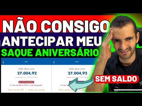 FGTS: Why Can't I Withdraw My Birthday Payment Early? NO BALANCE IN THE FGTS!