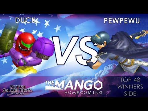 The Mango Homecoming - ESE | Duck (Samus) VS CLG. | PewPewU (Marth) - SSBM - Top 48 - Winners Side