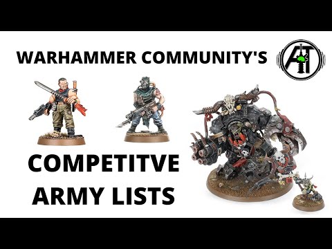 Three Competitive Army Lists from Warhammer Community
