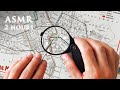 ASMR 2 hours Magnifying Glass & Transit Map Tracing