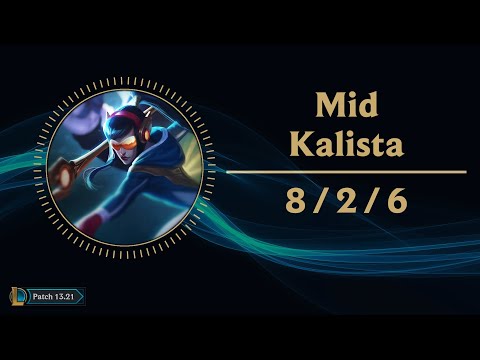 Kalista Mid vs Twisted Fate KR Challenger Replay Patch 13.21