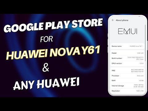How to Install Google Play Store on Huawei Nova Y61 using Gbox | Download Google PlayStore on Huawei