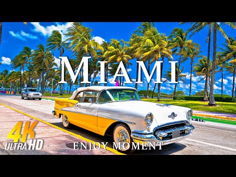 MIAMI 4K UHD - Miami's Iconic Beaches And Sky high Views - Amazing Nature - 4K Video Ultra HD