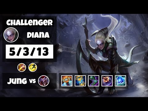 Diana vs Shaco EU Challenger JUNGLE (5/3/13) - v11.13