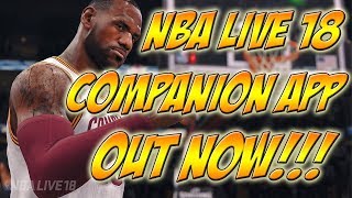NBA LIVE 18 COMPANION/GAMEFACE APP IS OUT NOW!!! LINKS IN DESCRIPTION!! 