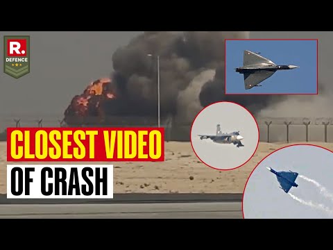 Shocking Close-Up Video of Tejas Jet Crash During Dubai Airshow 2025 | Tejas Crash | Latest