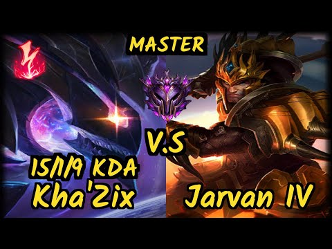 XL Caedrel (KHA'ZIX) vs JARVAN IV - 15/1/9 KDA JUNGLE GAMEPLAY - EUW Ranked MASTER