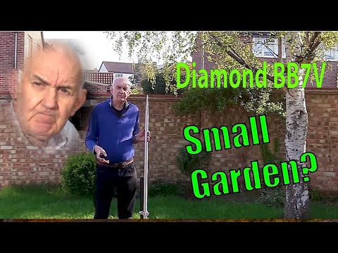 DIAMOND BB7V HF All Bands Antenna for Small Gardens.