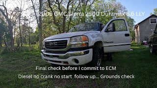 2005 Duramax grounds check for ECM issue