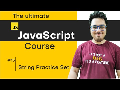 JavaScript Chapter 4 Practice Set on Strings | JavaScript Tutorial in Hindi 15