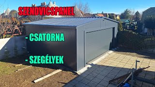 Garázs Szendvicspanelből