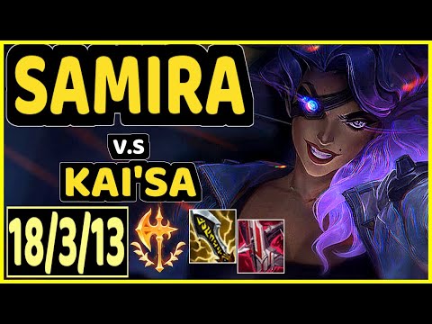 RIKARA (SAMIRA) vs KAI'SA - 18/3/13 KDA BOTTOM ADC GAMEPLAY - NA Ranked DIAMOND