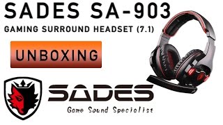 Sades SA-903 7.1 Surround Gaming Headset - unter Windows 10 - UNBOXING & Test, deutsch