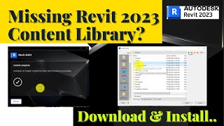 How to update Revit 2023 Missing Content Library Explained