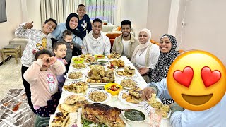 العيله كلها اتجمعت اخيرا ????????عملنا اكبر وليمه رمضانيه