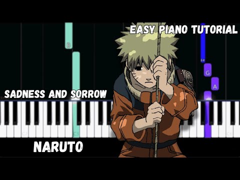 Naruto - Sadness and Sorrow (Easy Piano Tutorial)