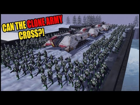 Can DOOM'S CLONE ARMY Cross the Bridge?! - Men of War: Star Wars Mod Battle Simulator