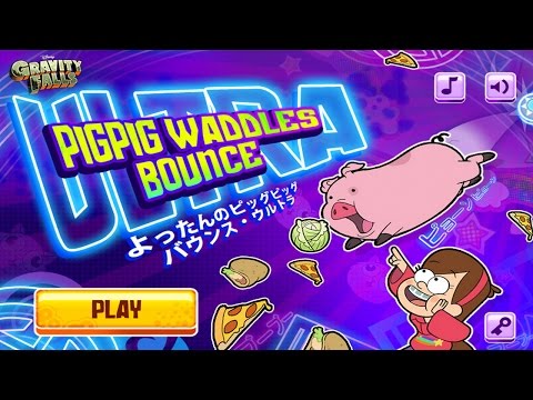 Gravity Falls: Pig Pig Waddles Bounce Ultra (Wacky Japanese Game Show Gameplay) Video