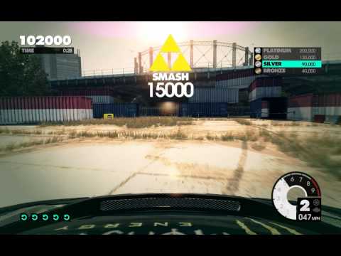 Dirt 3 Gymkhana Academy Platinum Smash Tutorial