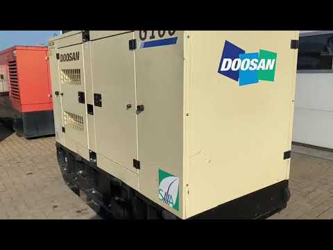 Doosan G100 John Deere Leroy Somer 100 kVA Supersilent Rental Stage 3A generatorset stocknr 4283