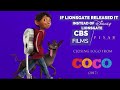 Lionsgate CBS Films X2 Pixar Animation Studios 2017