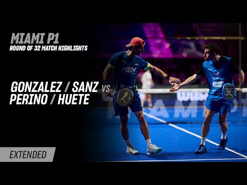 Miami Premier Padel P1 🇺🇸🎾 Gonzalez / Sanz vs. Perino / Huete (R32 Highlight)
