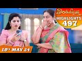 Ilakkiya Serial | EP 497 Highlights | 18th May 2024 | Shambhavy | Nandan | Sushma Nair