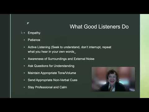 BUSL 125: Customer Service Listening Skills