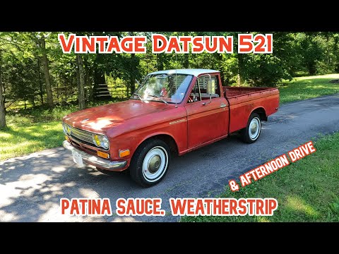Vintage Datsun 521 Pickup | Patina Sauce, Door Seals & Backroad Drive
