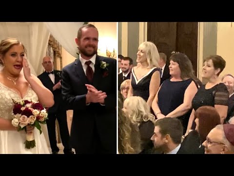 Flash Mob Serenades Bride and Groom in Church