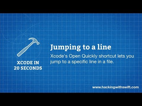 Xcode in 20 Seconds: Jumping to a line