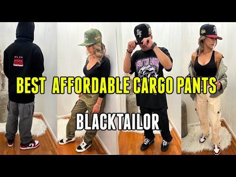 BEST AFFORDABLE CARGO PANTS FOR SB DUNKS FALL/WINTER | HUSBAND VS WIFEY FIT CHALLENGE | @BLACKTAILOR