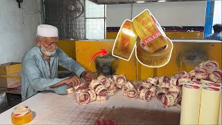 Inside a Transparent Tape Factory | Step-by-Step Manufacturing of Adhesive BOPP Tape 