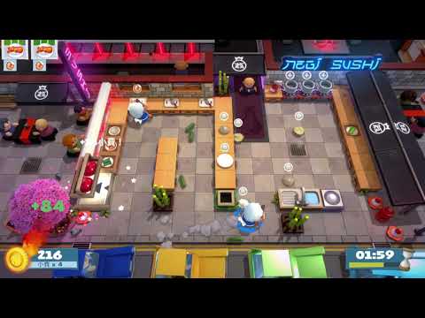 Overcooked!2 | Level 1-3 | 1 player (solo) | 4 stars