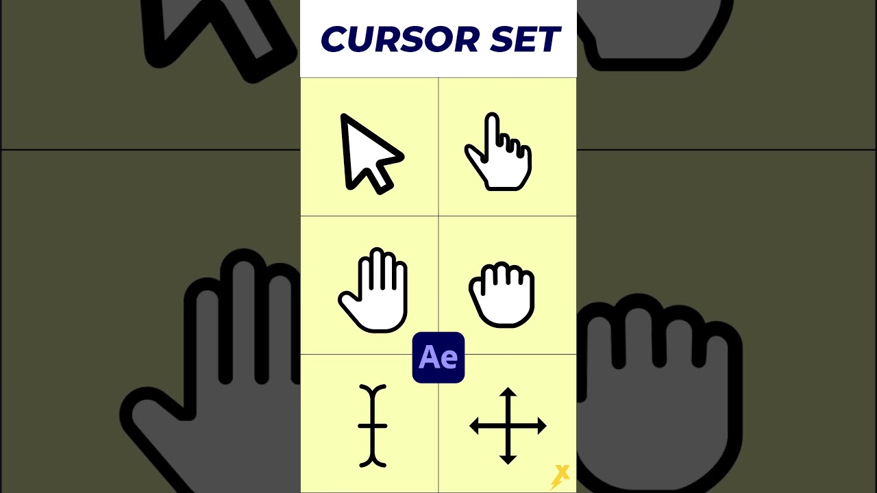 FREE Cursor Set After Preset for After Effects