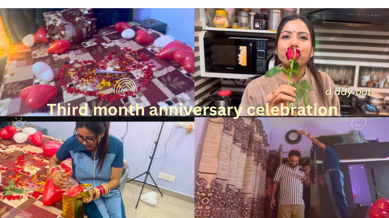 Third month anniversary celebration ❤️🤗/family vlog/