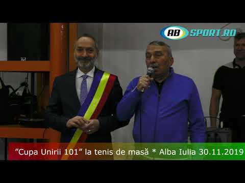 ABSPORT.RO: CUPA UNIRII 101 LA TENIS DE MASĂ - ALBA IULIA 30.11.2019
