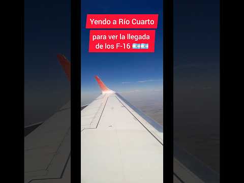 Yendo a Río Cuarto para ver la llegada de los F-16 para la @FuerzaAereaArg